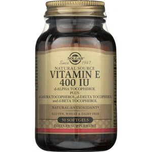 Вітамін E Solgar Vitamin E 400 IU Mixed Tocopherols 50 Softgels