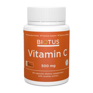 Вітамін С Vitamin C Biotus 500 мг 60 капсул