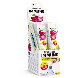 Вітамінно-мінеральний комплекс для спорту Olimp Nutrition Drinks for life IMMUNO 20 х 9 g Raspberry