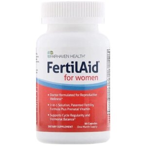 Вітамінно-мінеральний комплекс Fairhaven Health FertilAid for Women 90 Caps FHH-00004