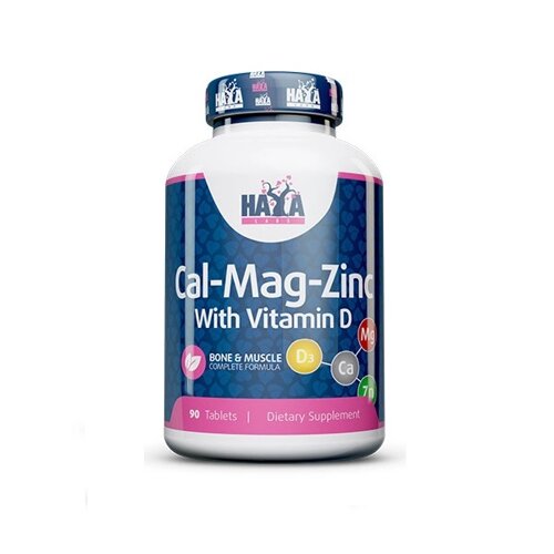 Вітамінно-мінеральний комплекс Haya Labs Calcium Magnesium & Zinc with Vitamin D 90 Tabs