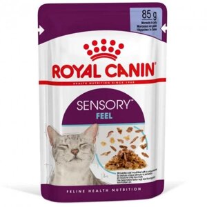 Вологий корм для кішок стимулюючий дотичні рецептори Royal Canin Sensory Feel in Jelly 85 г (1529001)