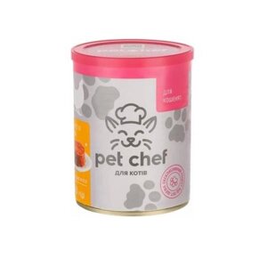 Вологий корм для кошенят Pet Chef м'ясний паштет із куркою 360 г (4820255190389)