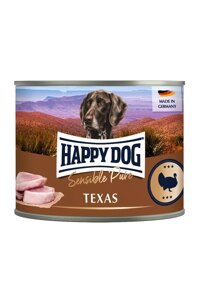 Вологий корм для собак Happy Dog з індичкою Sens Truthahn Pur Ds 200 g