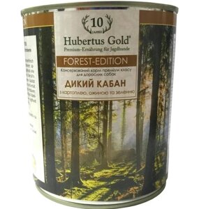 Вологий корм для собак Hubertus Gold Дикий кабан 800 г (4050001115452)