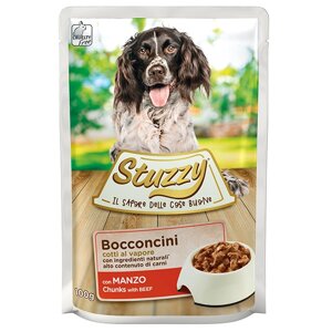 Вологий корм у соусі консерви для собак пауч Stuzzy Dog Beef яловичина 100 г (8005852420015)