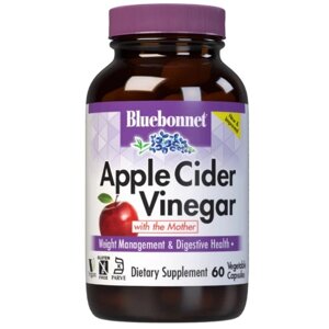 Яблучний оцет Bluebonnet Nutrition Apple Cider Vinegar 60 Veg Caps