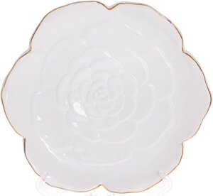 Закусочні тарілки 23х21.5х3см White-Gold Rose Bona DP118444