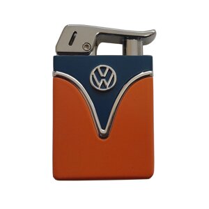 Запальничка газова п'єзо Licences VW Metal Lighter Tank Оранжево-блакитний (40610129BLUOR)