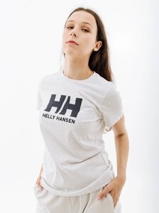 Жіноча футболка HELLY hansen W HH LOGO T-SHIRT сірий XS (7d34112-823 XS)