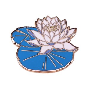 Значок broche лотос білий BRGV114060