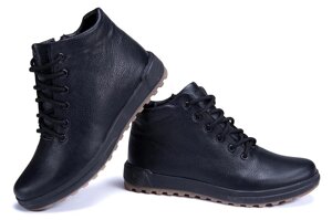 Чоловічі зимові шкіряні черевики Е-series New Line