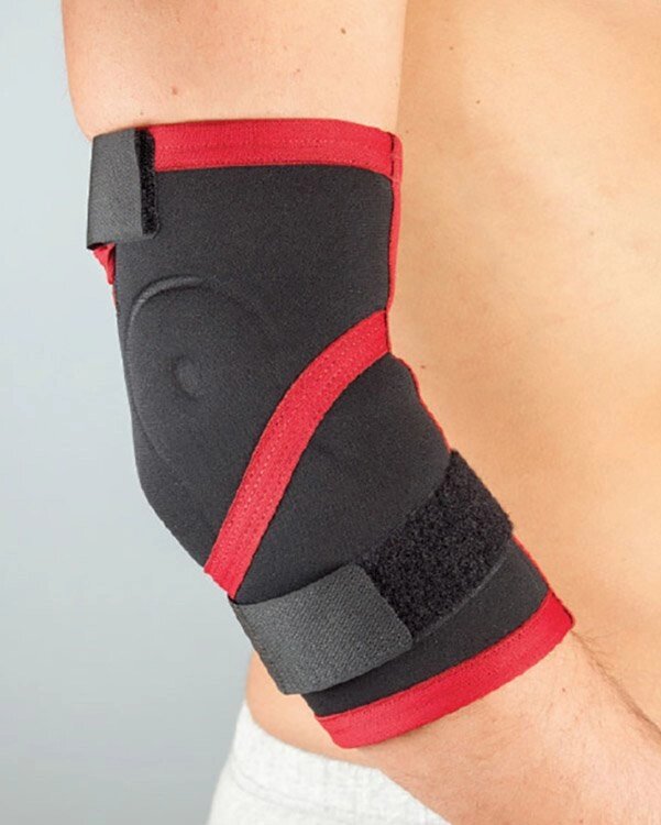 АУРАФІКС Бандаж на ліктьовий суглоб із силіконовою вставкою неопрен правий 301 від компанії Med-oborudovanie - фото 1