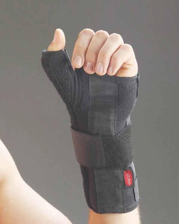АУРАФІКС Бандаж променево-зап'ястковий суглоб з фіксацією пальця 3608р. унів правий чи лівий від компанії Med-oborudovanie - фото 1