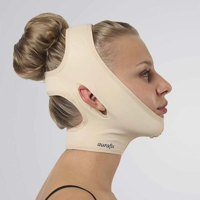 Aurafix LC-1800 компресійна пов'язка для обличчя та шиї після ліпосакції від компанії Med-oborudovanie - фото 1