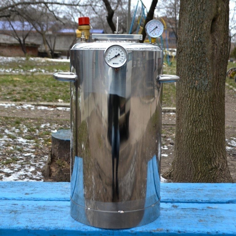 Автоклав вогневої "ЛЮКС-21" з біметалічним термометром від компанії Med-oborudovanie - фото 1
