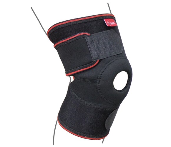 Бандаж на колінний суглоб роз'ємний R6102, (сірий / чорний) від компанії Med-oborudovanie - фото 1