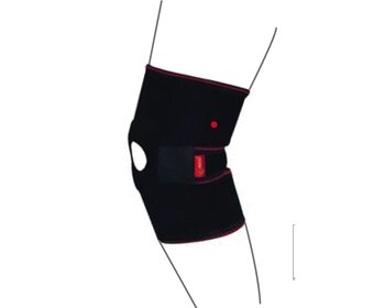 Бандаж на колінний суглоб роз'ємний зі спіральними ребрами жорсткості R6201, (чорний) від компанії Med-oborudovanie - фото 1