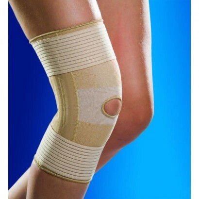 Бандаж регульований на коліно з пластиковими ребрами жорсткості еластичний від компанії Med-oborudovanie - фото 1