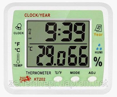 Електронний термометр-гігрометр KT-202 від компанії Med-oborudovanie - фото 1