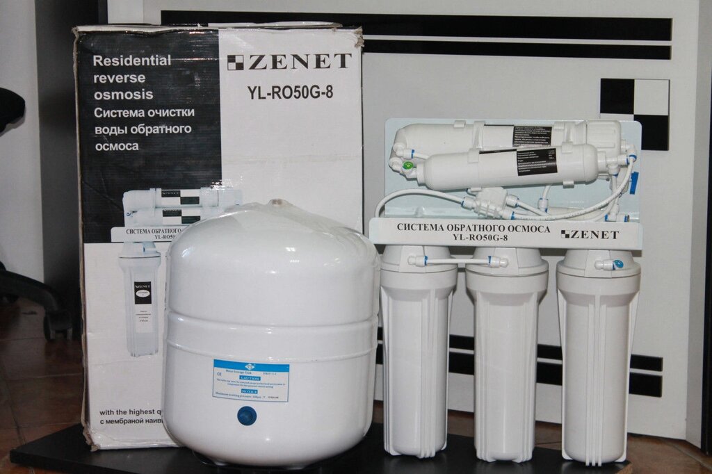 Фільтр для очистки питної води Зворотний ОСМОС ZENET RO-50G-8 від компанії Med-oborudovanie - фото 1