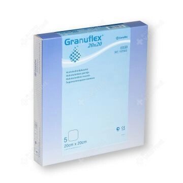 Грануфлекс (Granuflex) пов'язка гидроколлоидная 20 см * 20 см від компанії Med-oborudovanie - фото 1