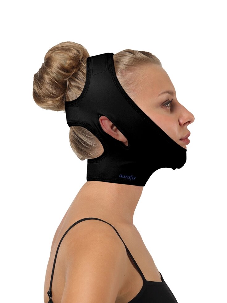 Компресійний бандаж для обличчя та шиї Aurafix LC-1800 після ліпосакції і ліфтингу від компанії Med-oborudovanie - фото 1