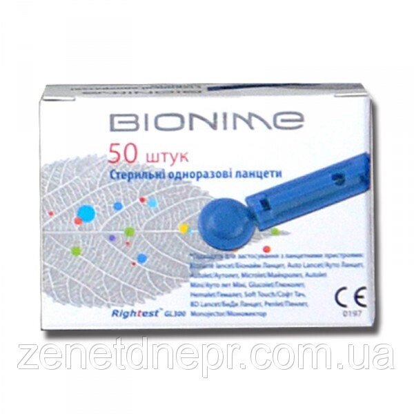 Ланцети Bionime Rightest 50 шт. від компанії Med-oborudovanie - фото 1