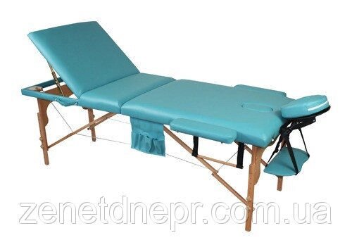 Масажний стіл дерев'яний 3-х сегментний стіл для масажу від компанії Med-oborudovanie - фото 1