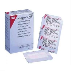 MEDIPORE + Pad адгезивна пов'язка для закриття ран 10*15 см,25