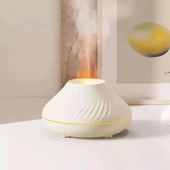 Міні зволожувач повітря ультразвуковий Doctor-101 Atesh з ефектом полум'я та кольоровим підсвічуванням від компанії Med-oborudovanie - фото 1