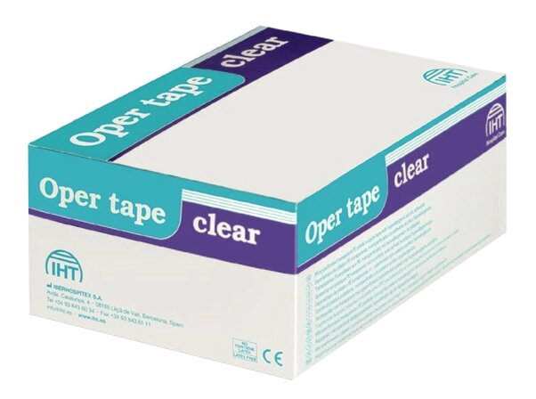 Опер тейп Клиар (Oper tape clear) прозрачная хирургическая повязка на полиэтиленовой основе, 5м х 1,25см, 1шт. від компанії Med-oborudovanie - фото 1