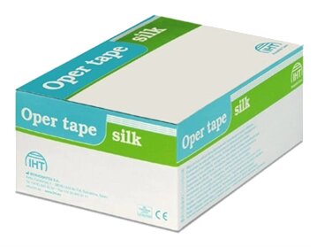 Опер тейп Силк (Oper tape silk) на основе из искусственного шелка, 5 м х 1,25 см, 1шт. від компанії Med-oborudovanie - фото 1