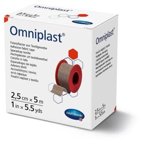 Пластир Омніпласт (Omniplast) в котушці 2,5 см х 5м