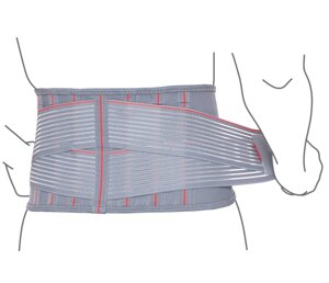 Пояс підтримуючий з ребрами жорсткості R3205, (сірий)
