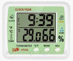 Електронний термометр-гігрометр KT-202