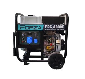 Генератор дизельний FORZA FDG8800E 6.0/6.5 кВт 220В з електрозапуском