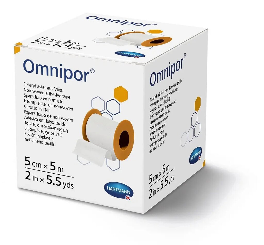 Пластир фіксуючий з нетканного матеріалу Omnipor 5 см х 5 м №1 від компанії Med-oborudovanie - фото 1
