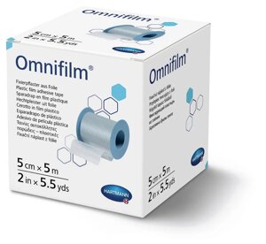 Пластир фіксуючий з прозорої плівки Omnifilm 5 см х 5 м