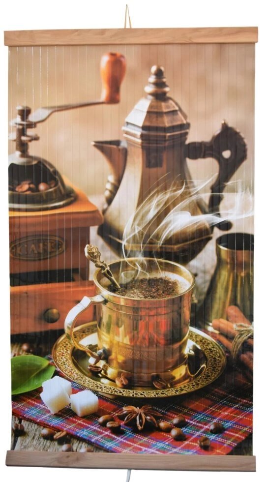 Плівковий настінний обігрівач картина Тріо "Кава" від компанії Med-oborudovanie - фото 1