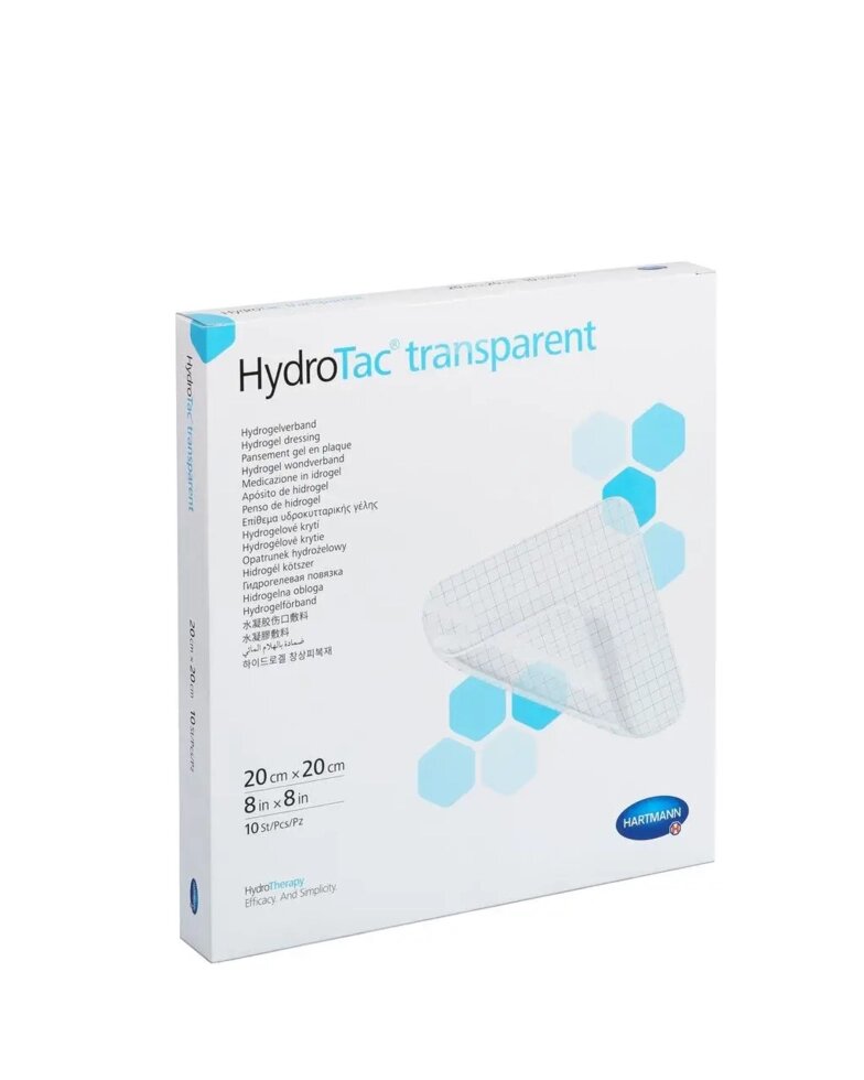 Пов`язка HydroTac transparent, 20 см х 20 см , 1 шт. від компанії Med-oborudovanie - фото 1