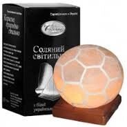 Соляна лампа "Футбольний м'яч" (3-4 кг) від компанії Med-oborudovanie - фото 1