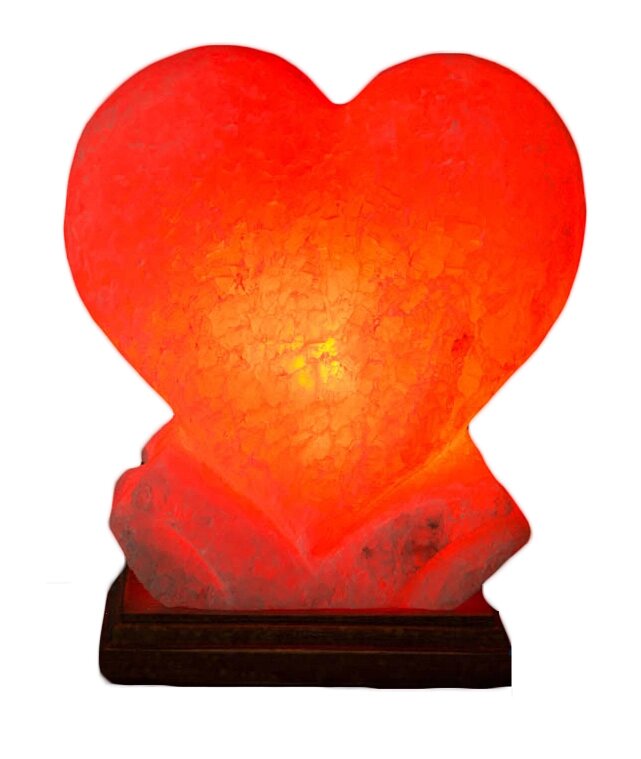 Соляний світильник Серце велике (4 кг.) від компанії Med-oborudovanie - фото 1