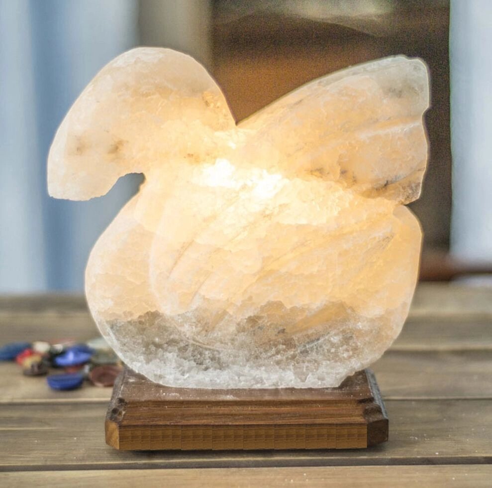 Соляной светильник Лебедь ( 3 кг.) від компанії Med-oborudovanie - фото 1