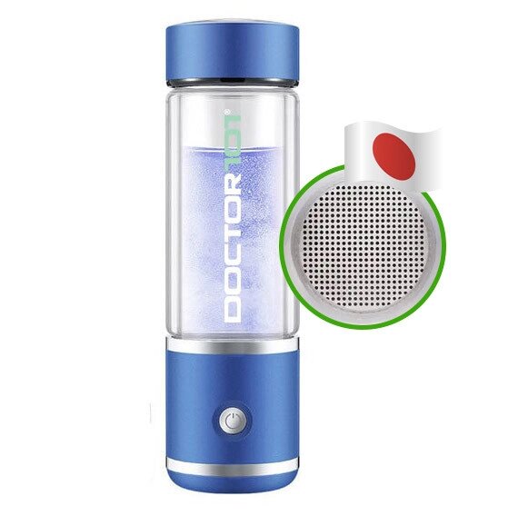 Яскравий елегантний генератор водної води Nemi-101. Водорідна пляшка з зарядом від USB, на 350 мл від компанії Med-oborudovanie - фото 1