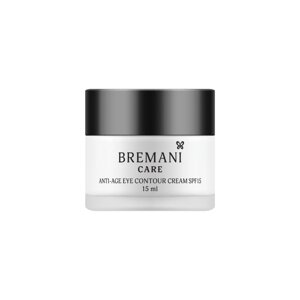 Anti-age Eye Contour Cream SPF15, Антивіковий крем для шкіри навколо очей SPF15 40+Bremani, 15ml