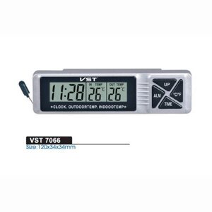 Автомобільні годинник з термометром vst-7066