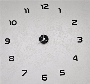 Великий настінний годинник 3D Настінний годинник із арабськими цифрами 60 см