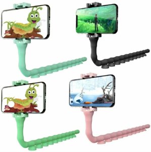 Тримач для телефону гнучкий універсальний з присосками Cute Worm Lazy Holder