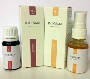 Inderma - комплекс від псоріазу - крем+краплі (Индерма)